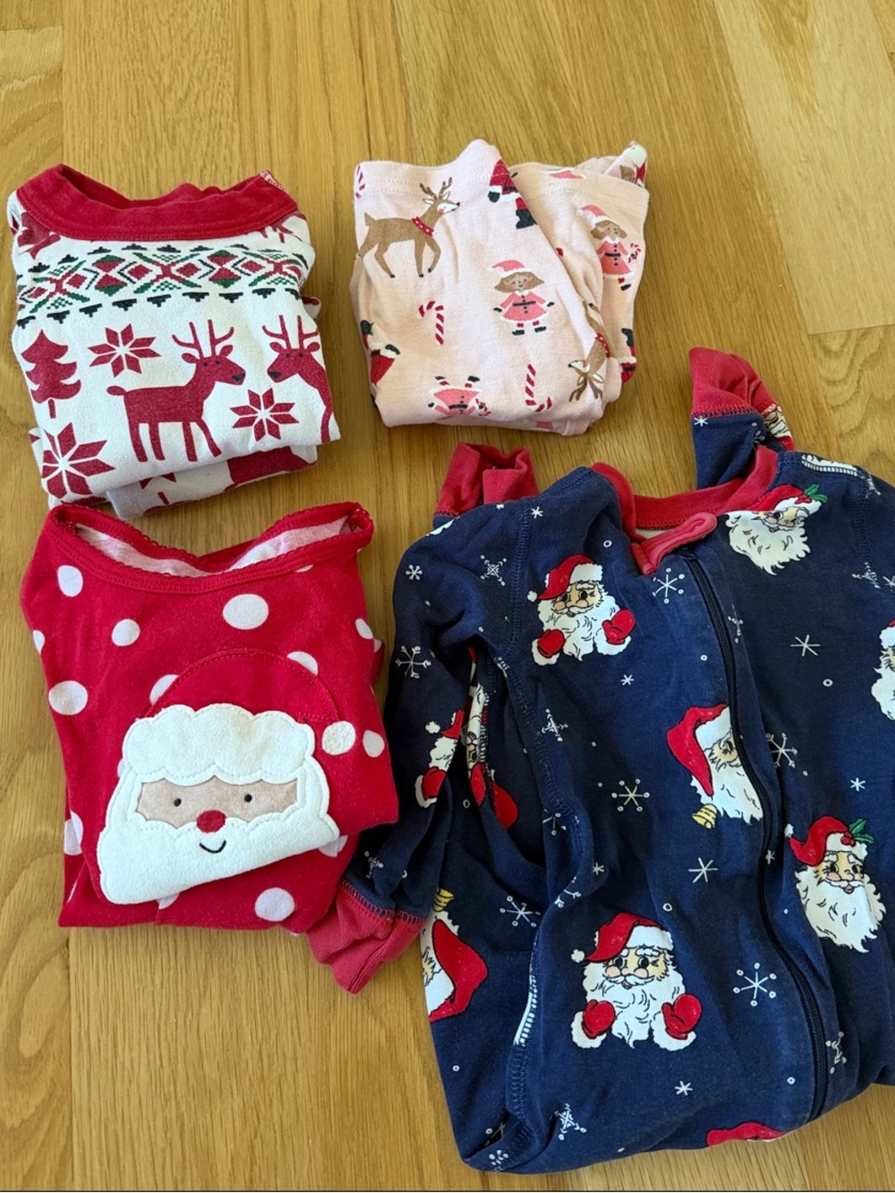 Hanna Andersson Holiday Pajama Bundle - Red, Pink, Navy